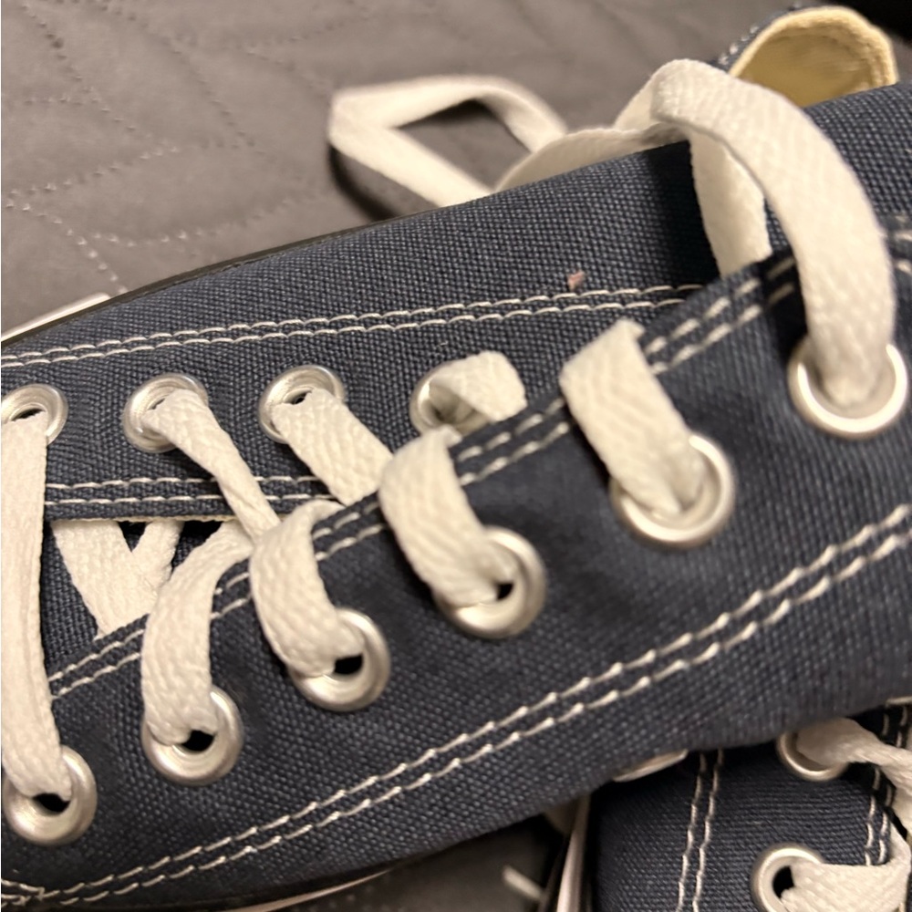 NEW Converse Chuck Taylor All Star Navy Canvas White M9697C Women’s 8 Men's 6 - Picture 3 of 6